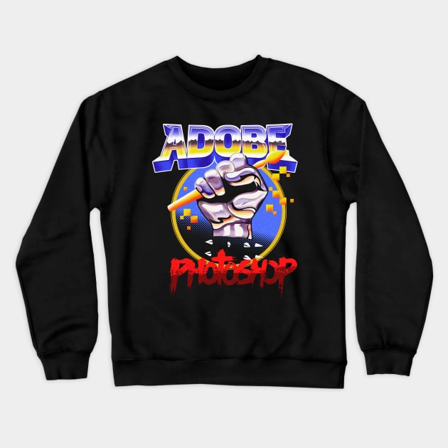 Photoshop is so Metal Crewneck Sweatshirt by jobyc